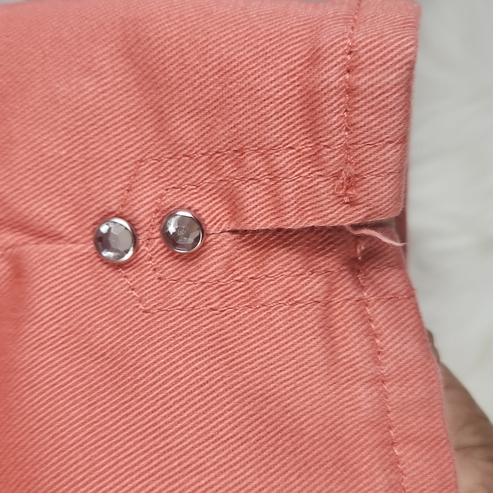 Lee, Chic Coral, below the knee shorts, SZ 18W - Picture 6 of 12